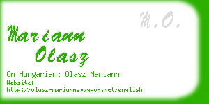 mariann olasz business card